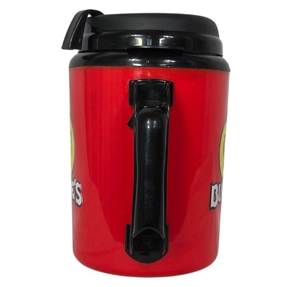 Buc-ees 52 Oz Red Travel Mug With Handle & Lid Insulated Refillable Second Hand - Picture 3 of 7